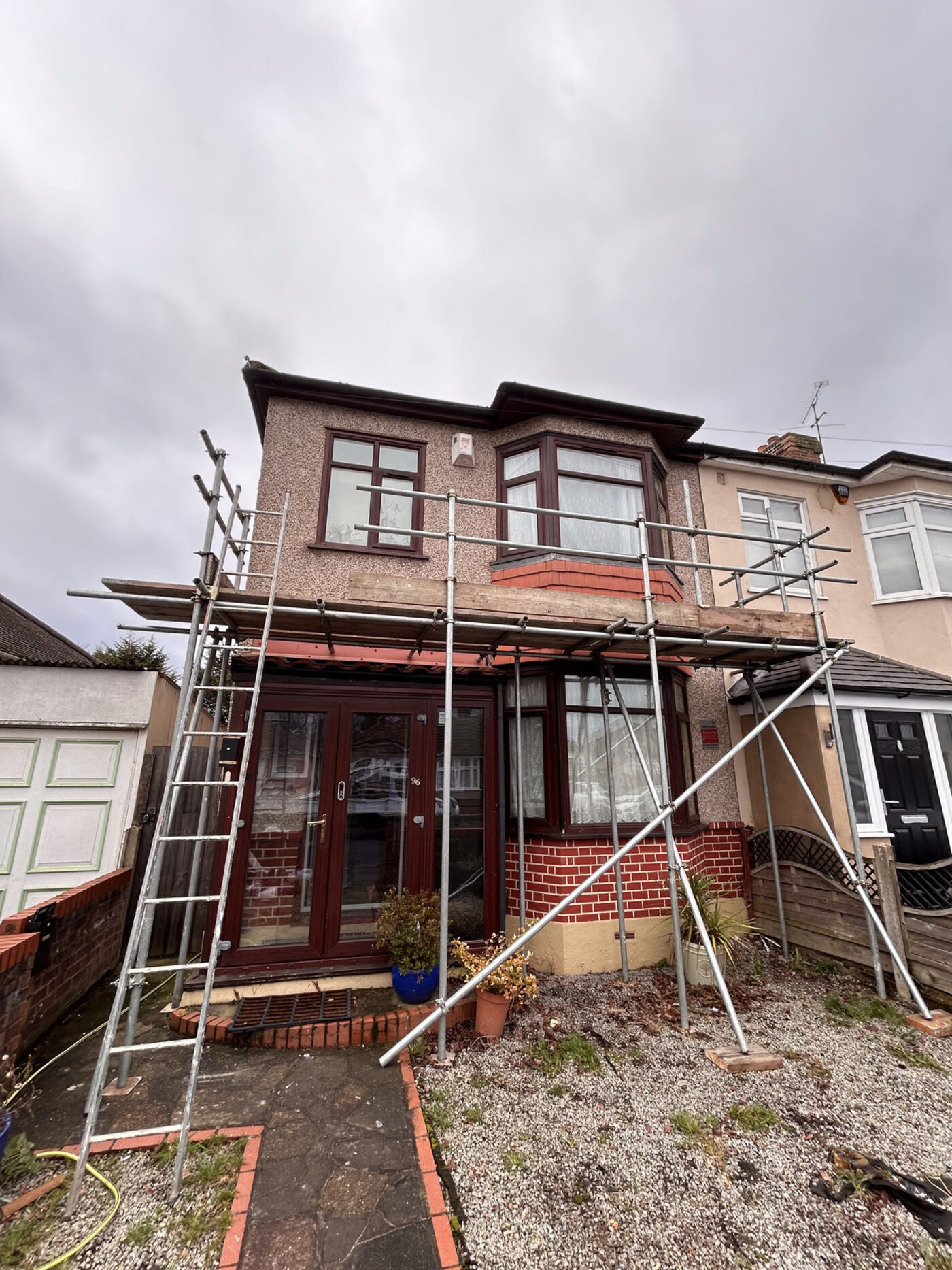Before — exterior works